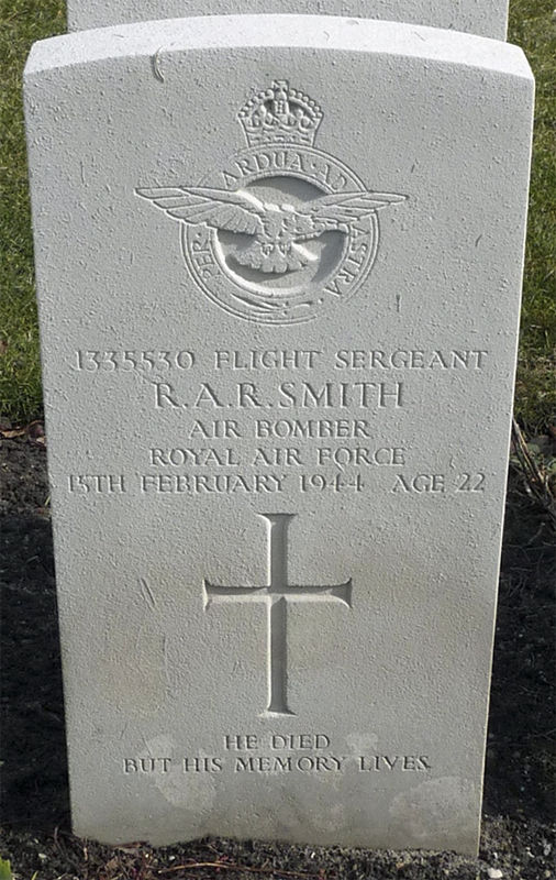 Sgt Raymond Algernon Reeves Smith<br /><br /><br />died on active duty - February 15th, 1944